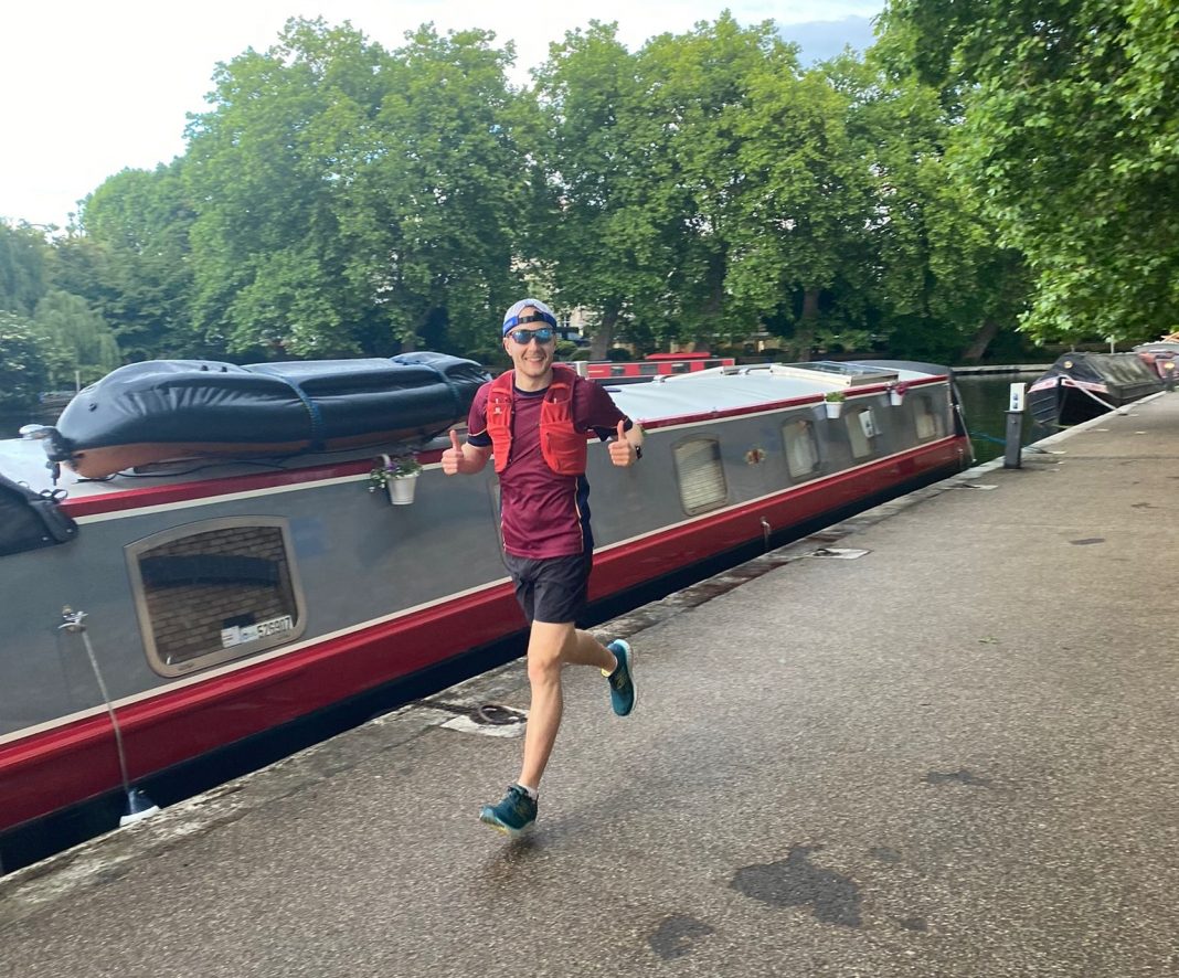 Hamish in training CROPPED Molly Ollys, Hamish Hanson, Grand Union Canal Race