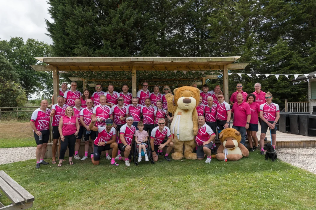 Arriving at The Durham Ox in Shrewley. Photo by Joe Herbert Molly Ollys, cyclists