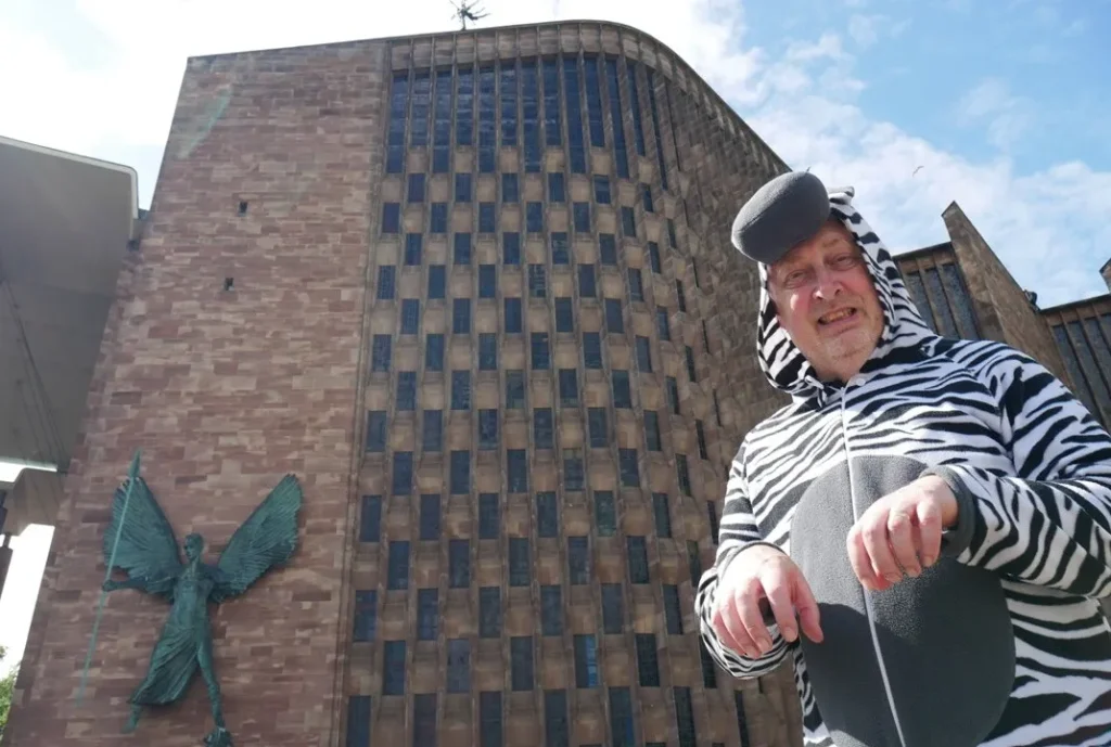 Coventry Cathedral, abseil, Coventry Foodbank, Feed The Hungry UK
