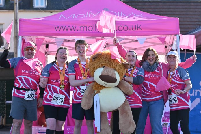 Bibb family 1 Molly Ollys, Warwick Half Marathon