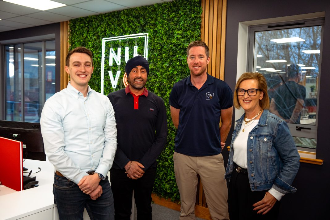 Left to right - Ben Knapp, MD of Nuvo, Taz Birdi, Director of Pentlands, Steve Sharp, Founder & CEO of Nuvo, Elinor Perry, MD of Pentlands Pentlands Accountants and Advisors, Warwick, Nuvo