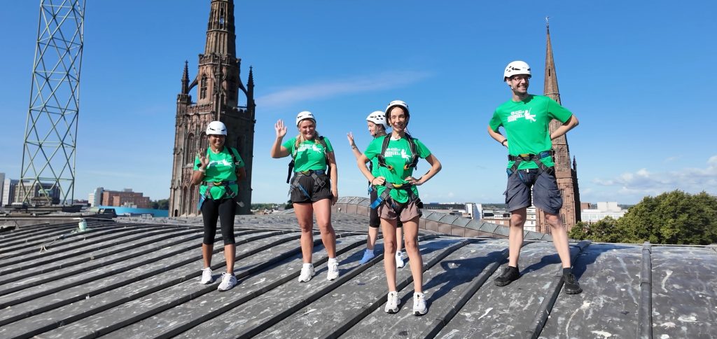 Coventry Foodbank, charity abseil