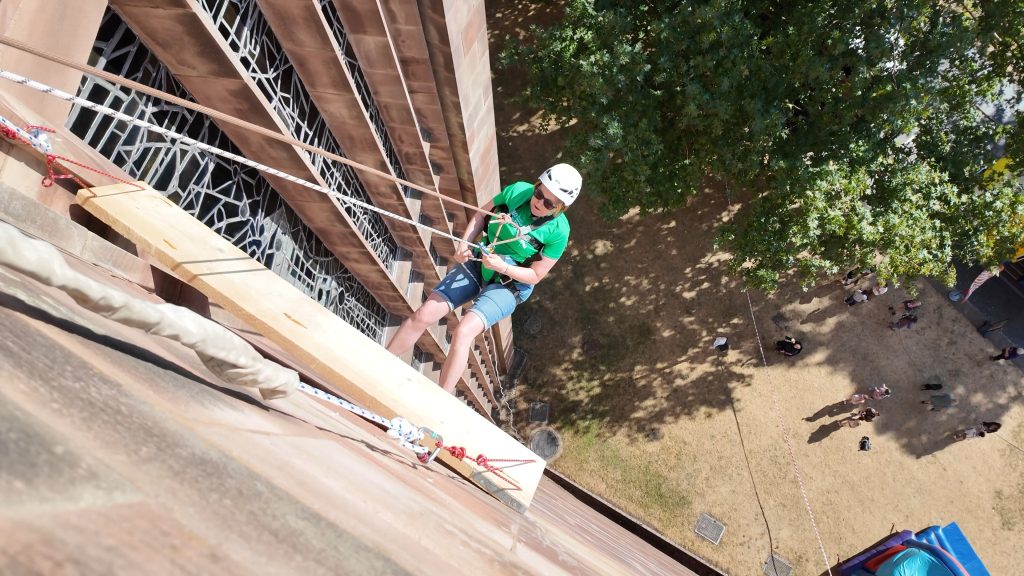 Coventry Foodbank, charity abseil